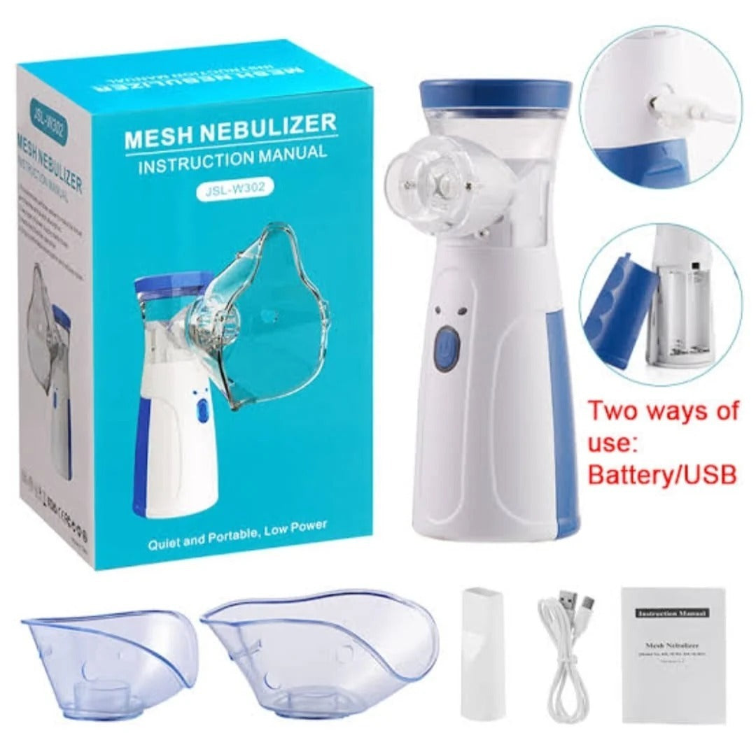 Portable Mesh Nebulizer – Quiet, Low Power Personal Respiratory Inhaler