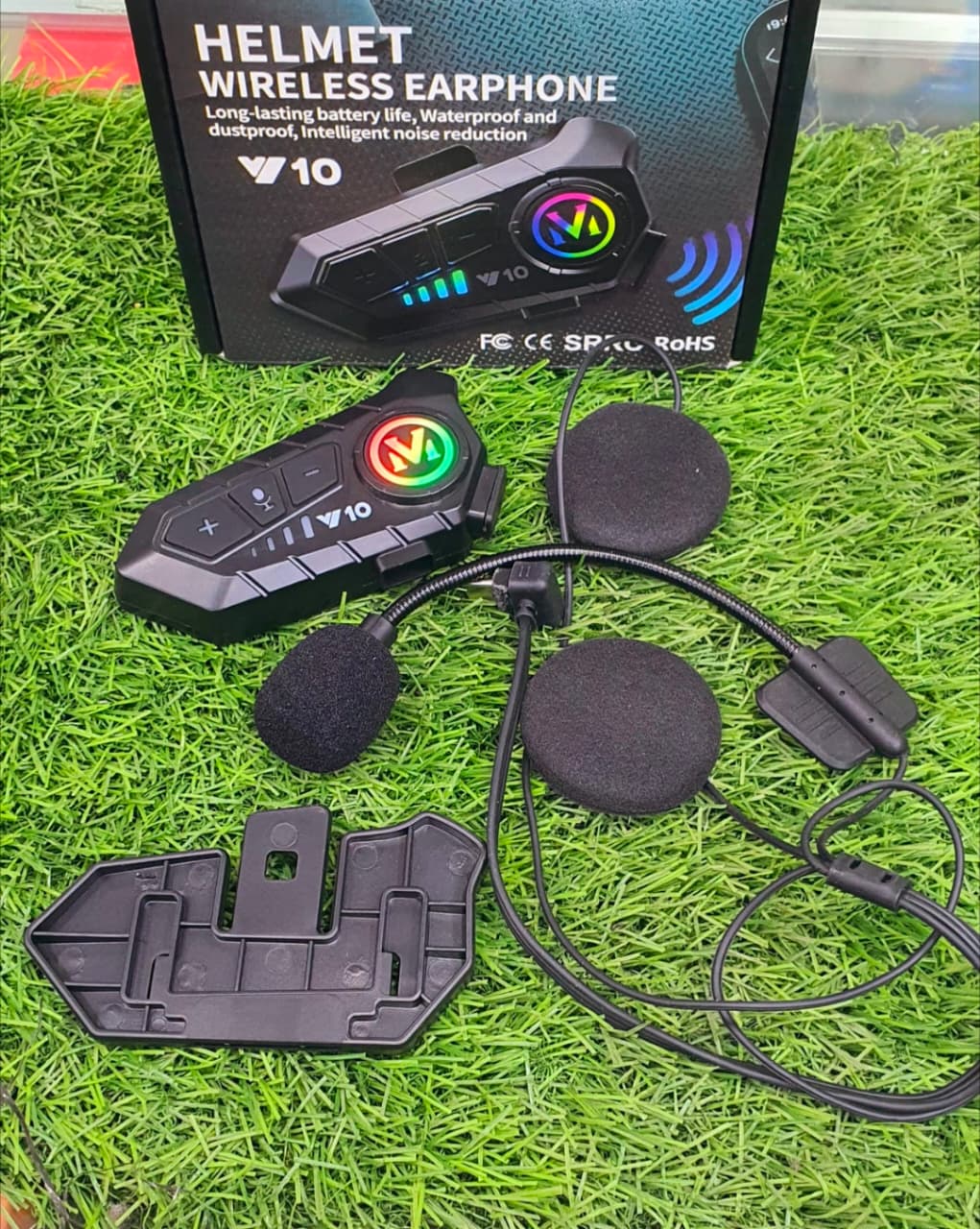 Motorcycle Helmet Bluetooth 5.3 Headset HiFi Waterproof