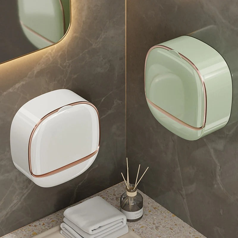 1PC Soap Box Wall Mounted Soap Holder | Punch Free Drain | Random Colour