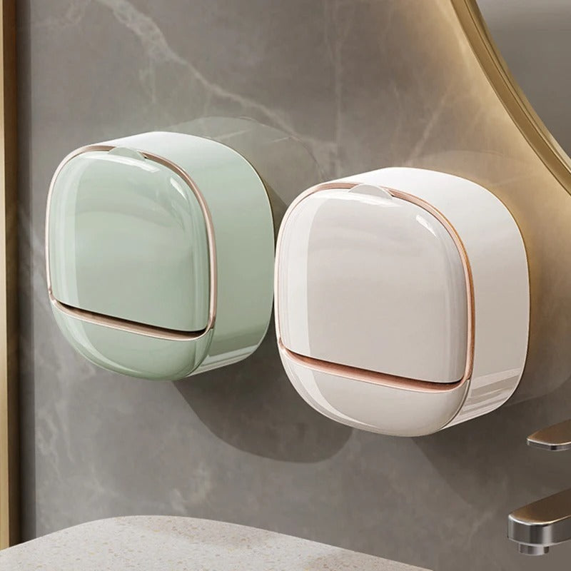 1PC Soap Box Wall Mounted Soap Holder | Punch Free Drain | Random Colour
