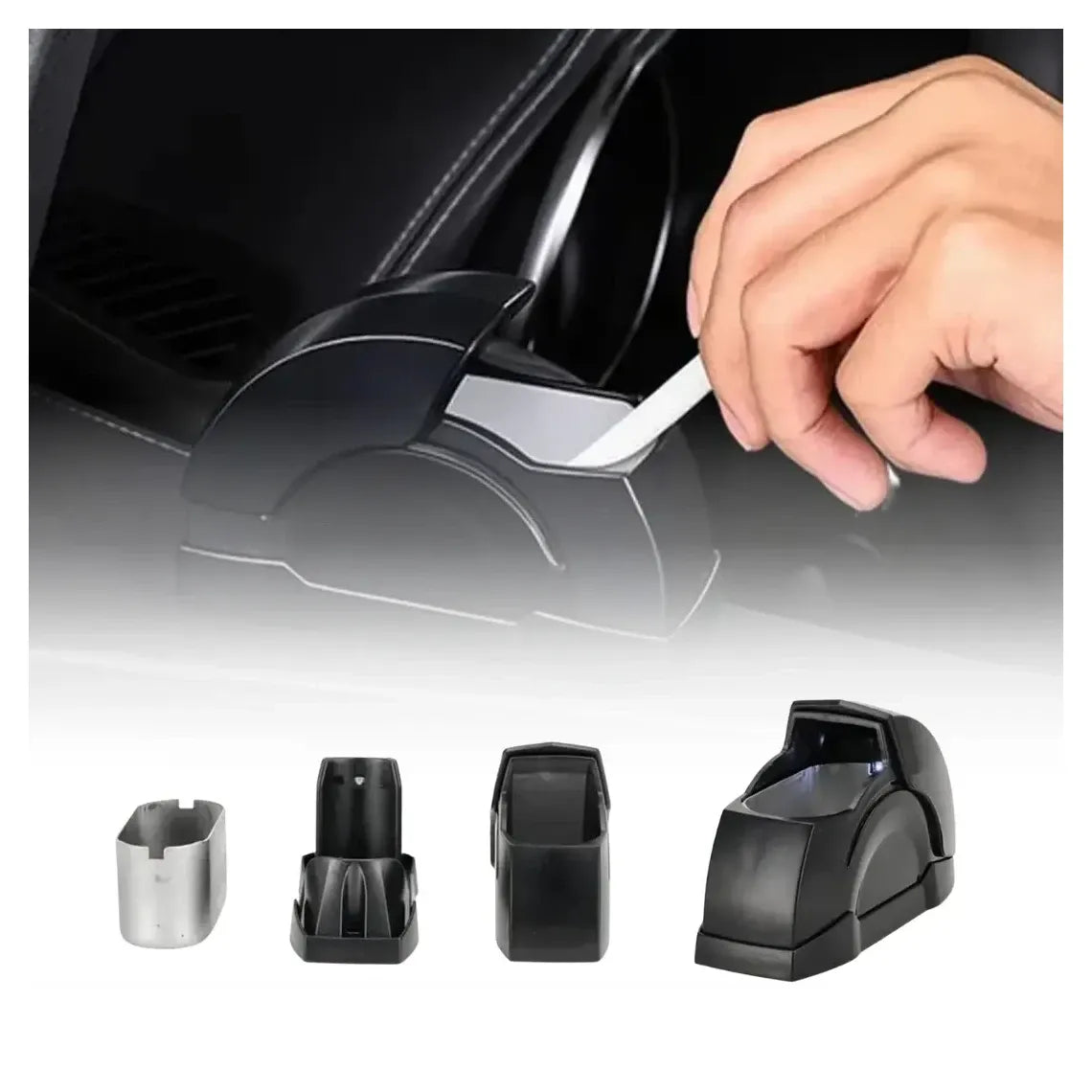 Portable Car Ashtray | Smoke Trapping & Odor Reducing | Clean & Discreet In-Car Smoking