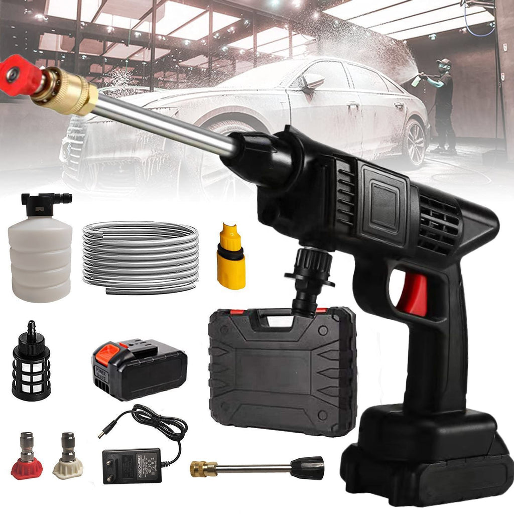 48V Cordless Wireless Car Wash Spray Gun | High-Pressure Foam Jet Washer | Rechargeable Lithium Battery | Portable Car, Bike & Outdoor Cleaner