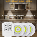 Pack of 3 LED Remote Control Tap Lights | Self Adhesive | Cabinet, Wardrobe & Kitchen