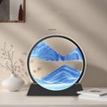 Moving Sand Art Picture | 3D Dynamic Deep Sea Sandscape | Display Stand Included | 8 Inch | Random Color | Home & Office Decor