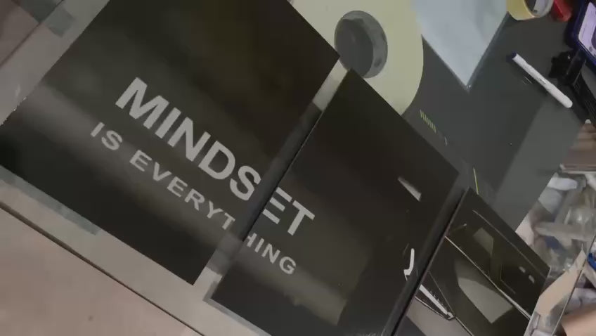3-Piece "Mindset Is Everything" Supercar Wall Art | Dark Luxury Automotive Canvas | 8x11 Inch Each | MDF Wooden Sticky Tiles